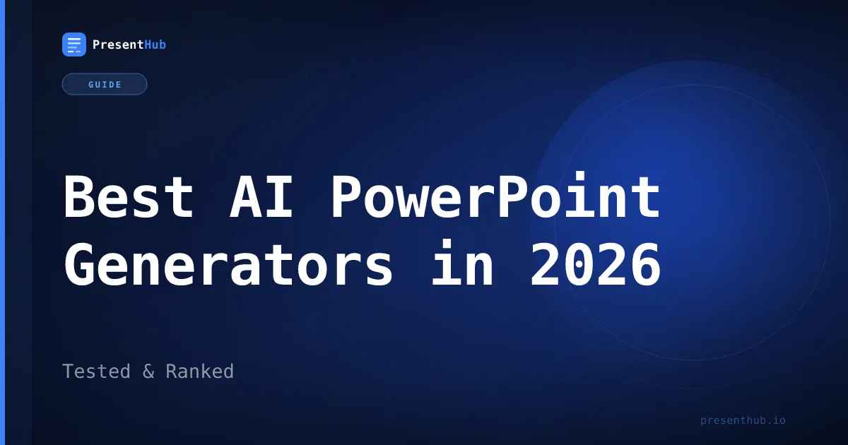 Best AI PowerPoint Generators in 2026: Tested & Ranked