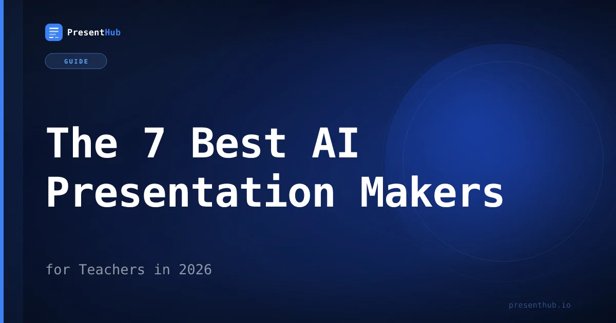 The 7 Best AI Presentation Makers for Teachers in 2026