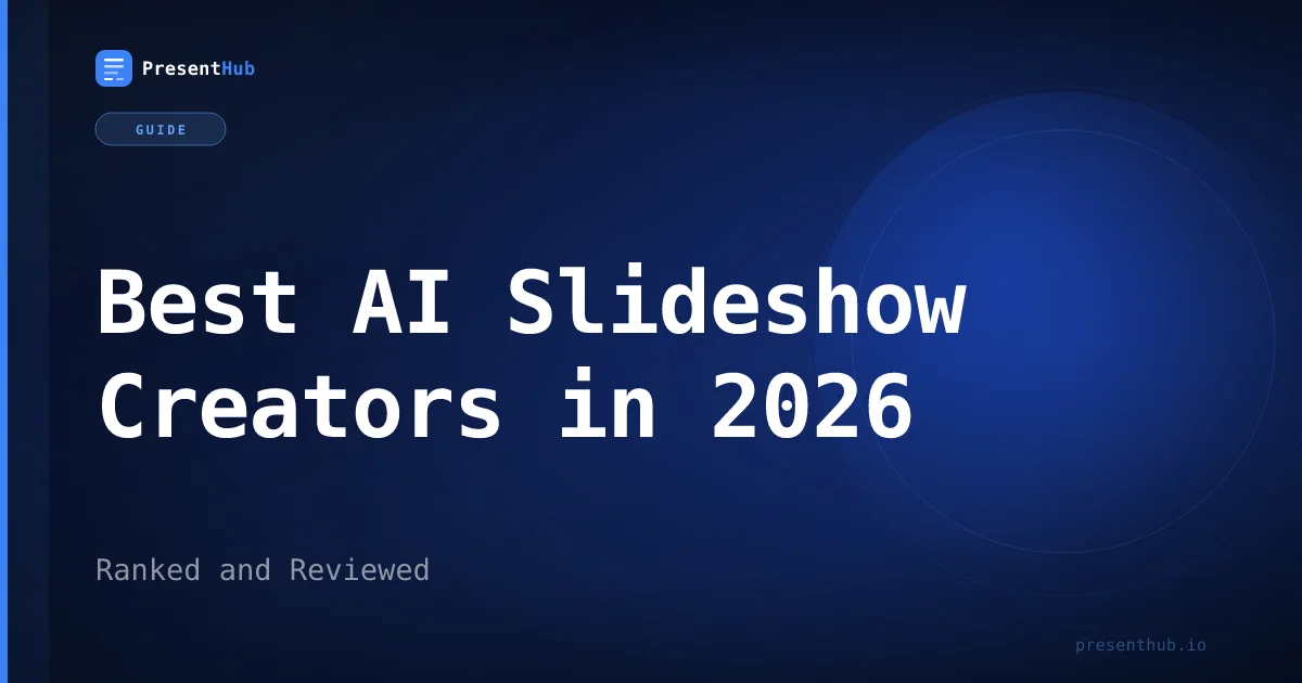 Best AI Slideshow Creators in 2026: Ranked and Reviewed