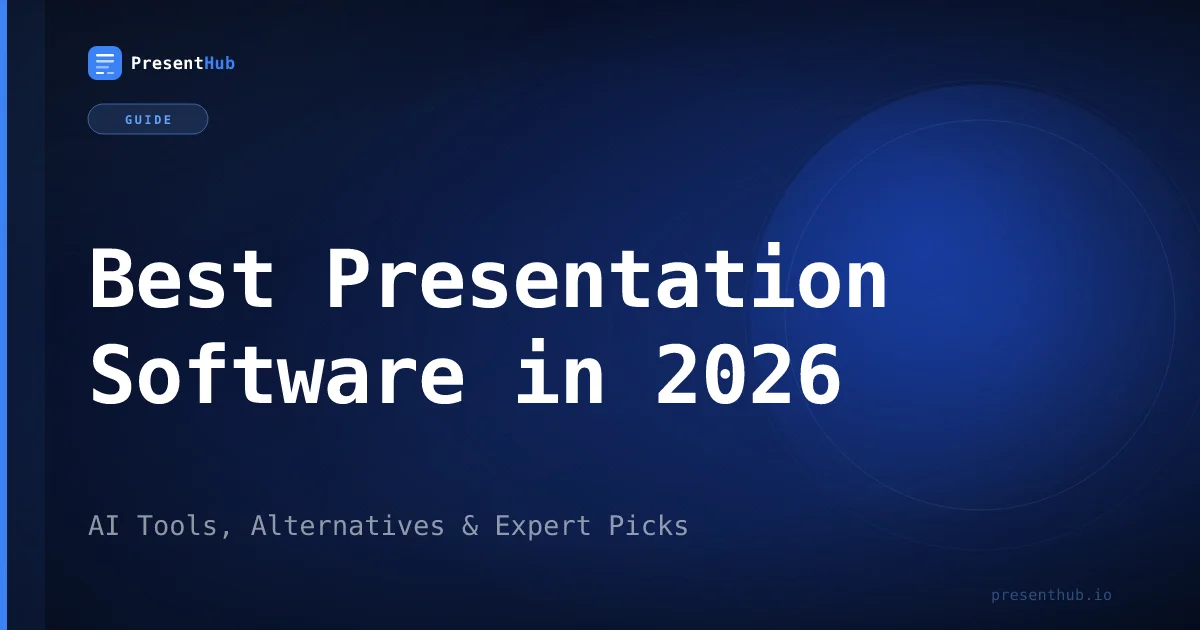 Best Presentation Software in 2026: AI Tools, Alternatives & Expert Picks