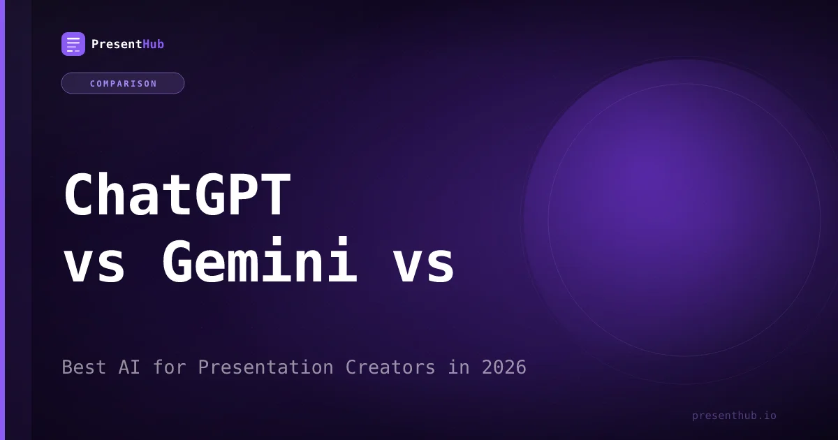 ChatGPT vs Gemini vs Sarvam AI: Best AI for Presentation Creators in 2026