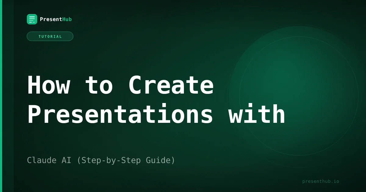 How to Create Presentations with Claude AI (Step-by-Step Guide)