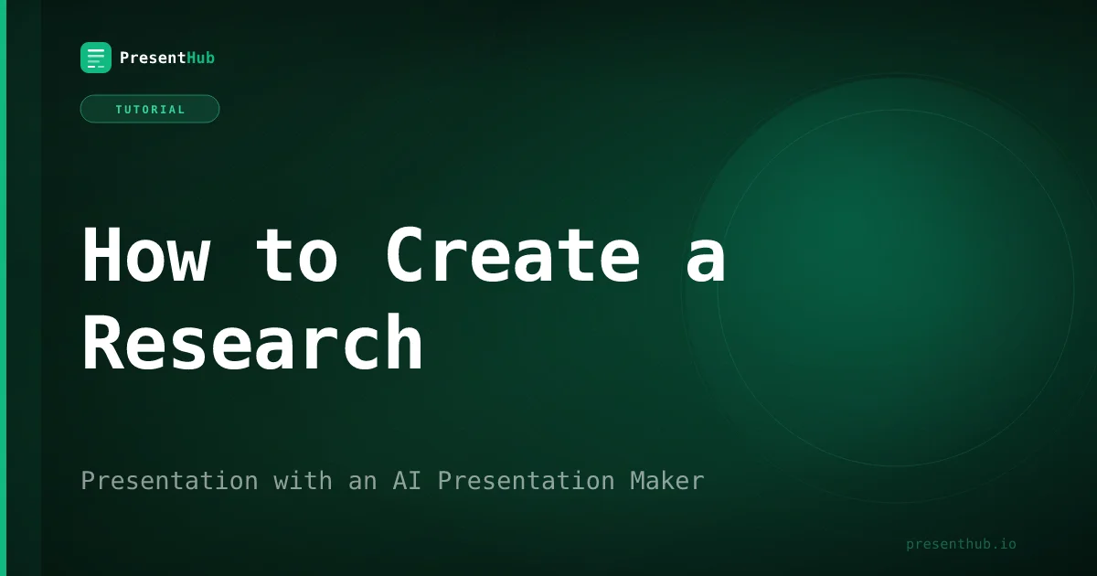 How to Create a Research Presentation with an AI Presentation Maker