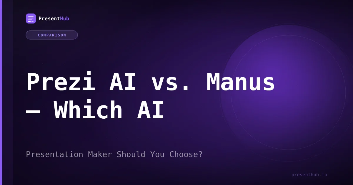 Prezi AI vs. Manus — Which AI Presentation Maker Should You Choose?