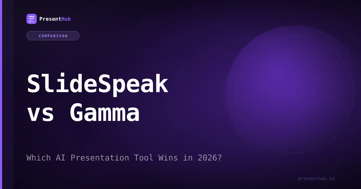 SlideSpeak vs Gamma: Which AI Presentation Tool Wins in 2026?