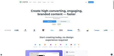 Visme screenshot